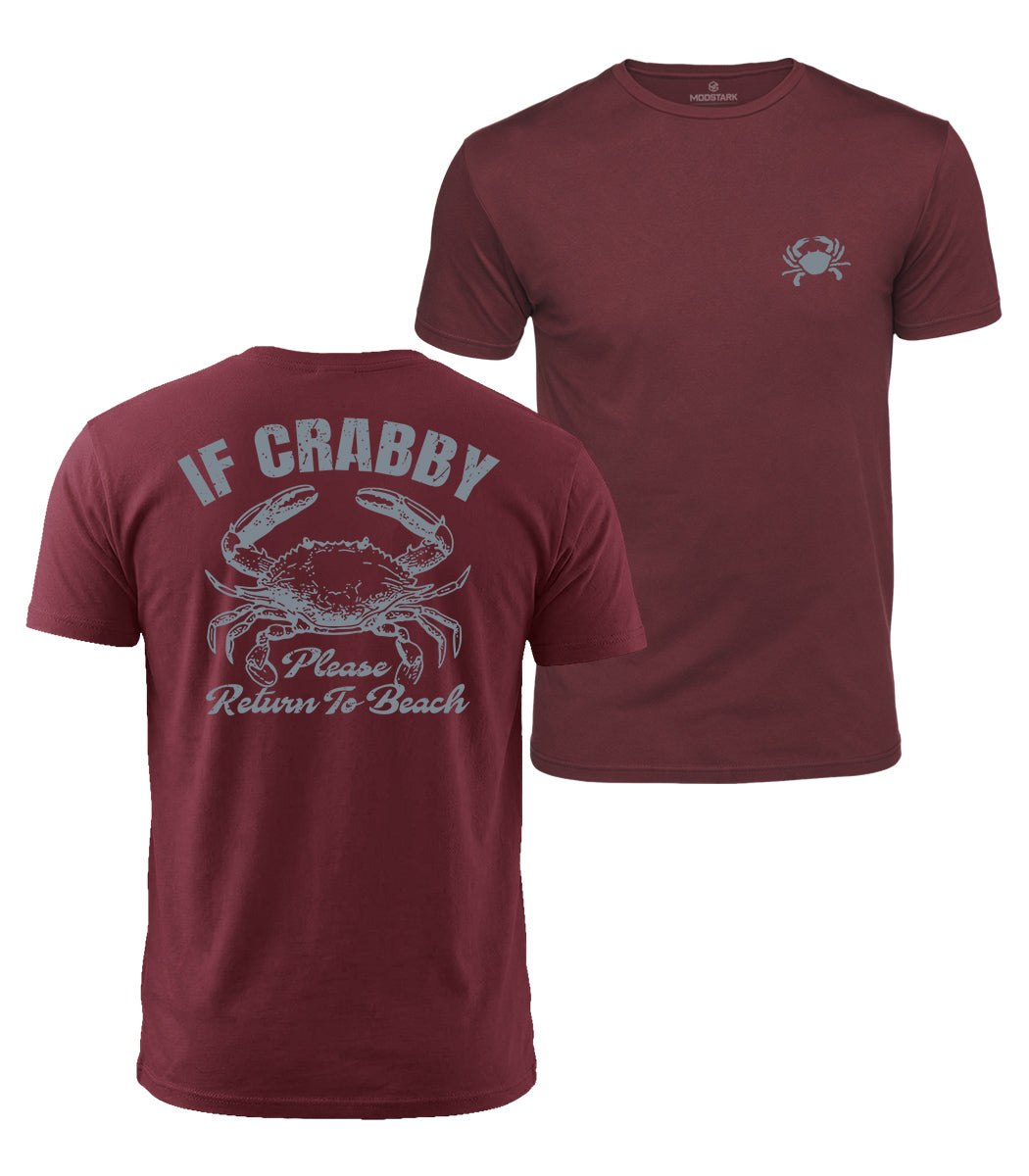 If Crabby Return To Beach Cotton T-Shirt