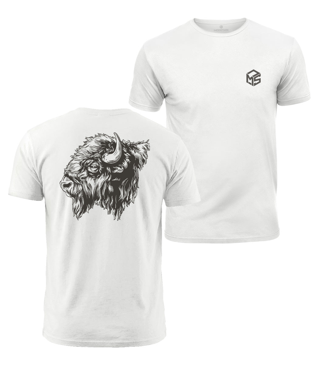 Bison Head Cotton T-Shirt