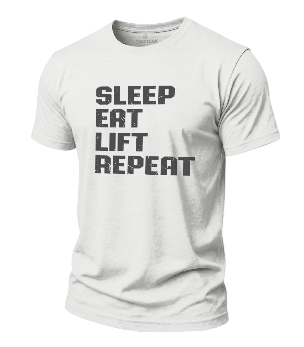 Lift Repeat Cotton T-Shirt