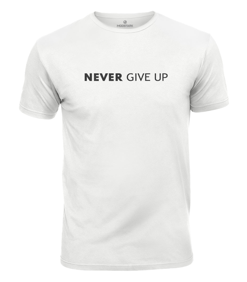Never Give Up Cotton T-Shirt