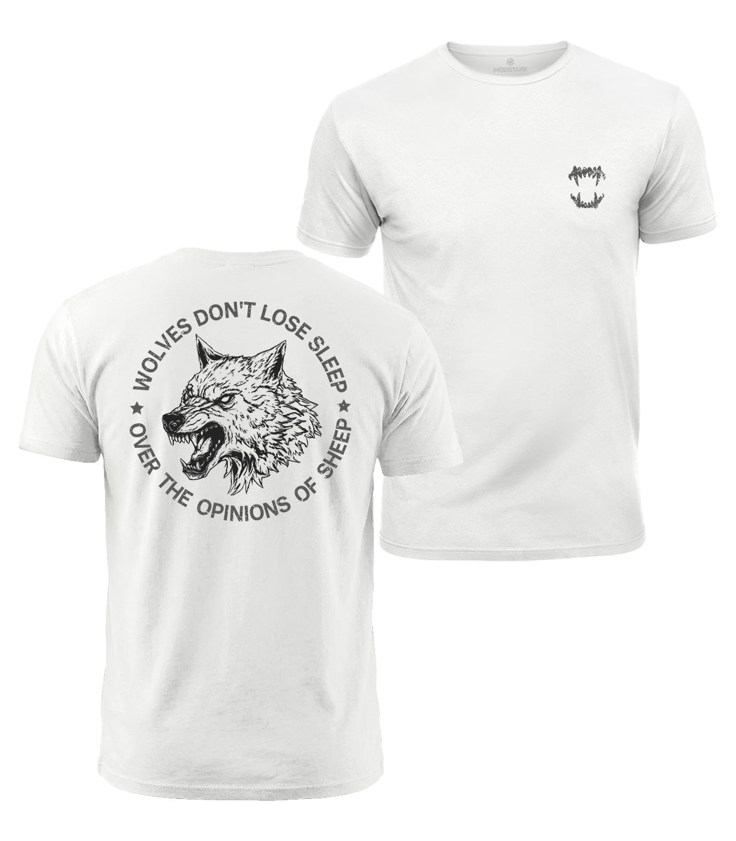 Fierce Wolf Quote Cotton T-Shirt