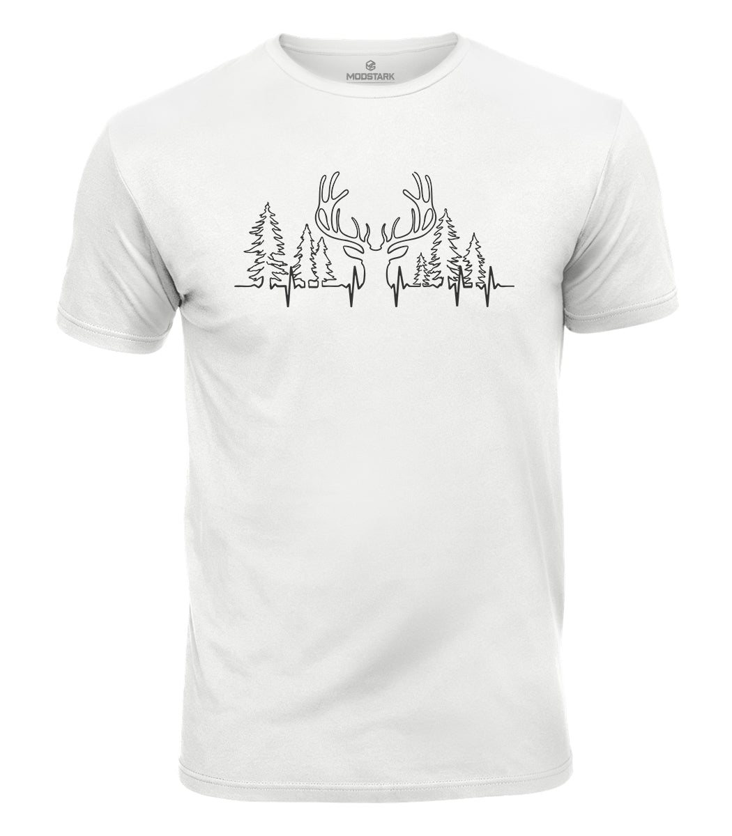 Deer Forest Cotton T-Shirt