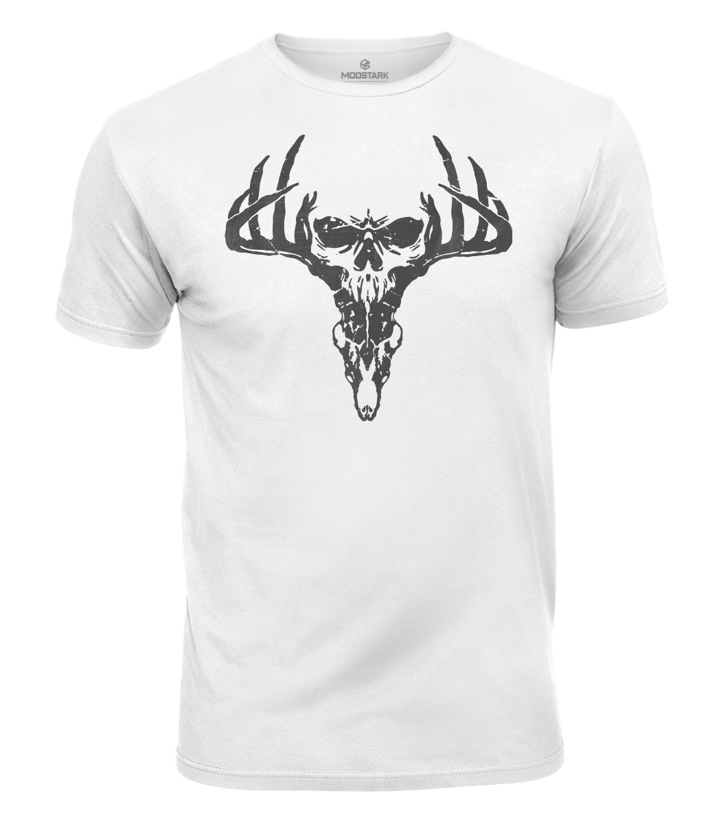 Deer Skull Antlers Cotton T-Shirt