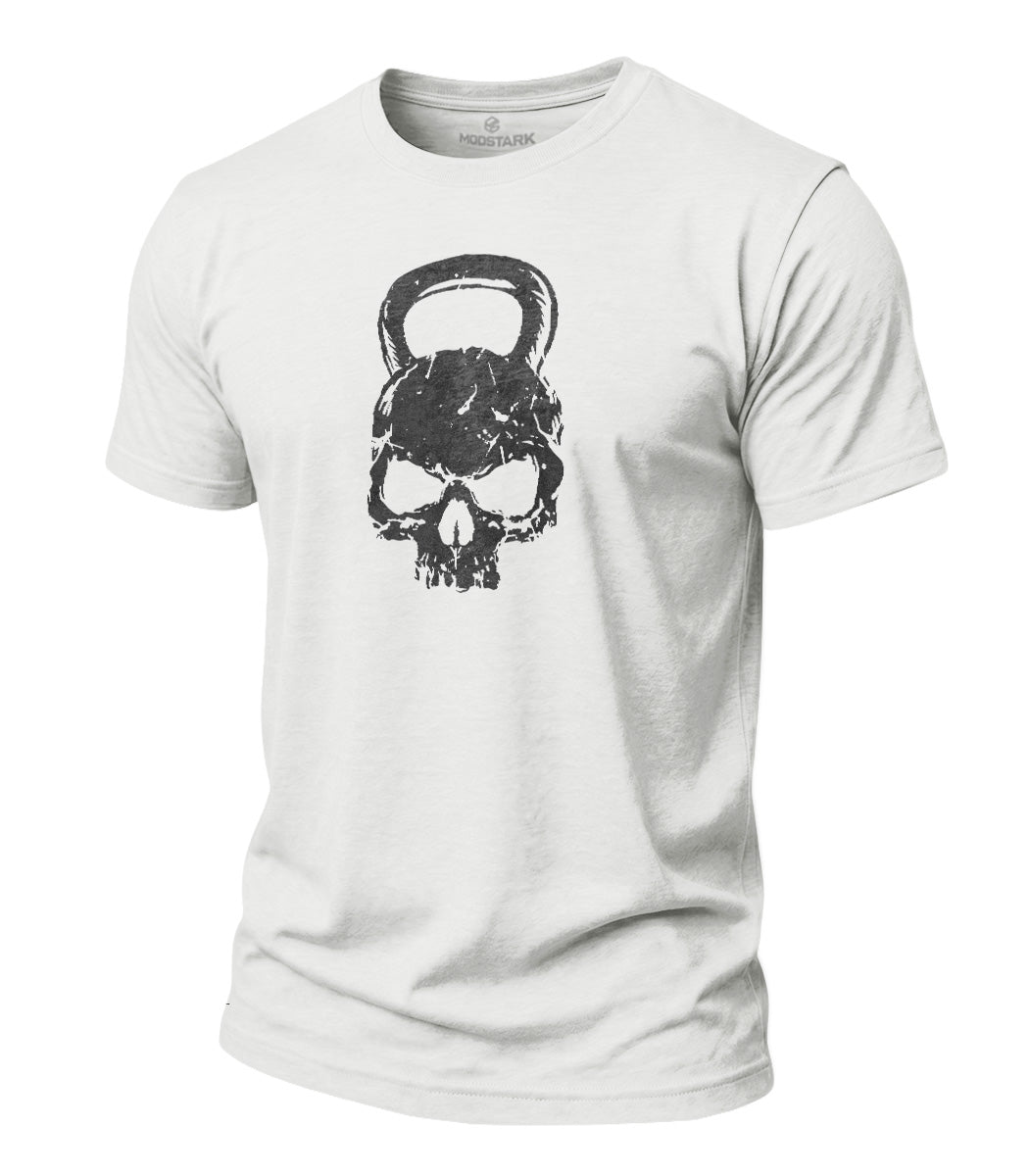 Kettlebell Skull Cotton T-Shirt