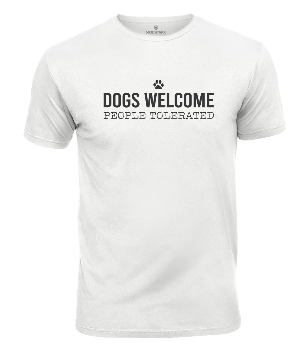 Dogs Welcome Cotton T-Shirt