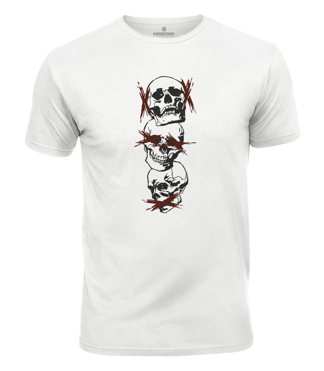 See No Evil Skull Cotton T-Shirt