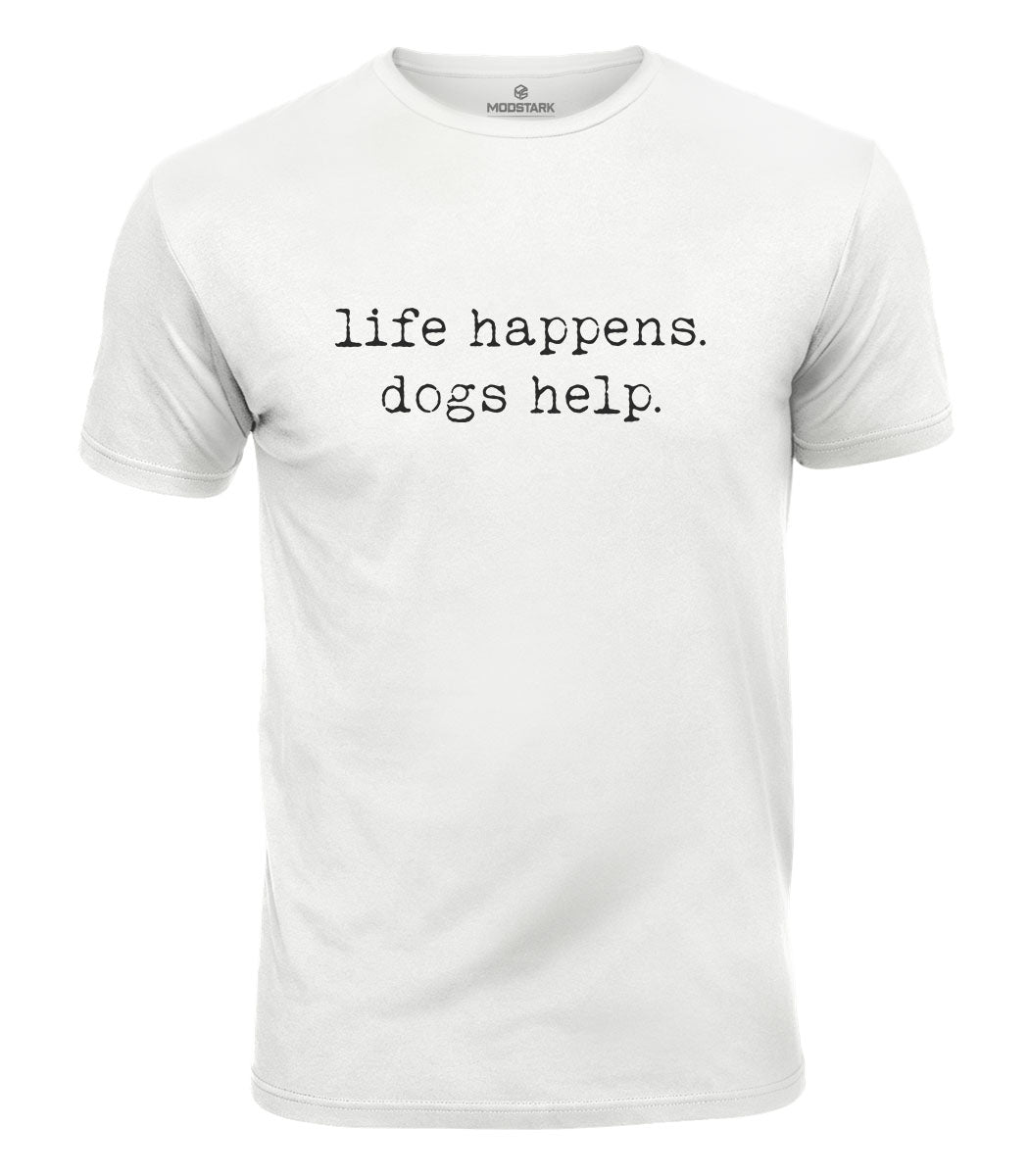 Dogs Help Cotton T-Shirt