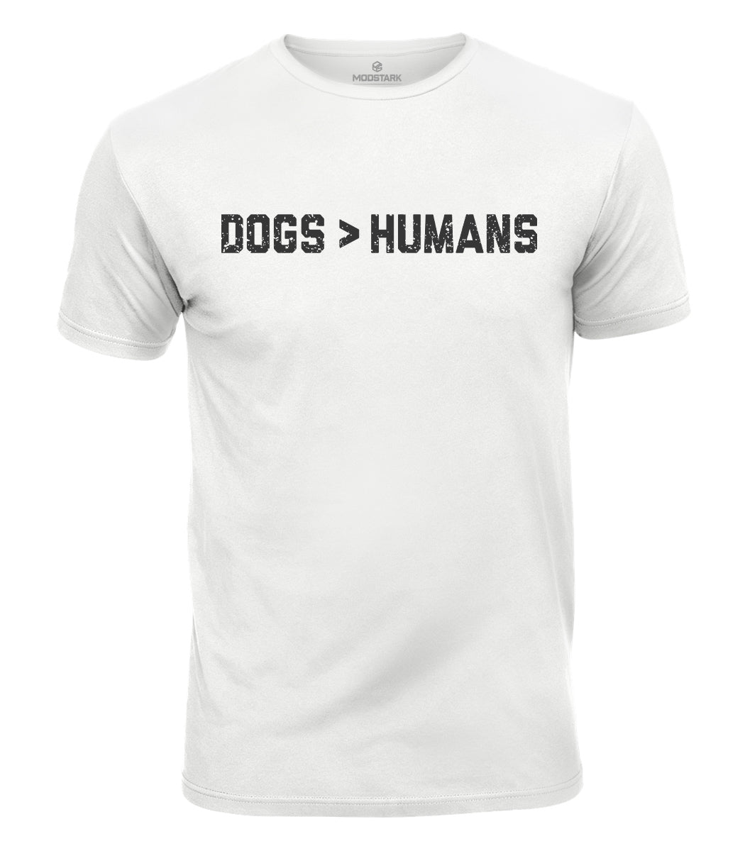 Dogs Over Humans Cotton T-Shirt