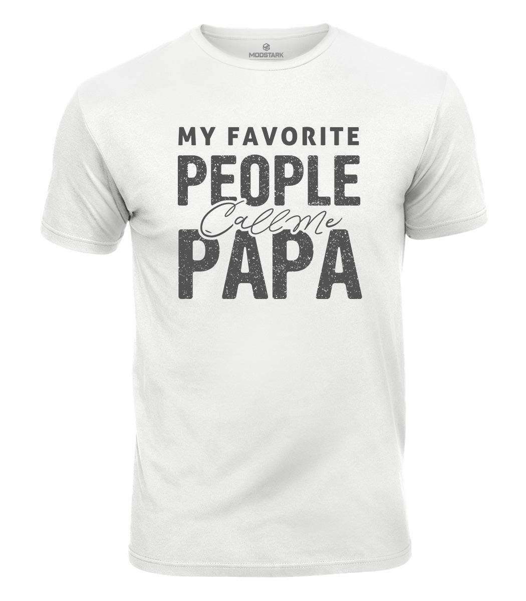 Favorite People Call Me Papa Cotton T-Shirt