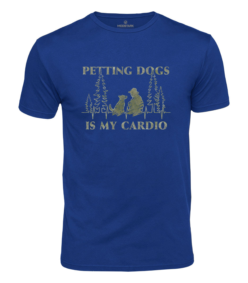 Petting Dogs Is My Cardio Cotton T-Shirt
