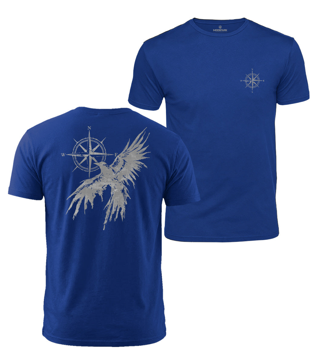 Raven Compass Cotton T-Shirt