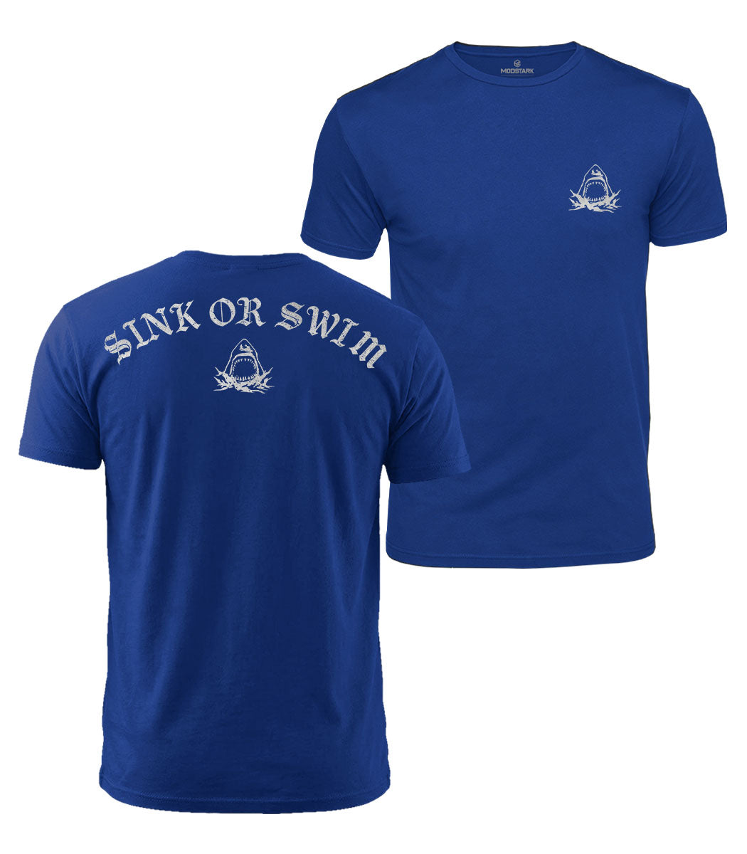 Sink Or Swim Shark Cotton T-Shirt