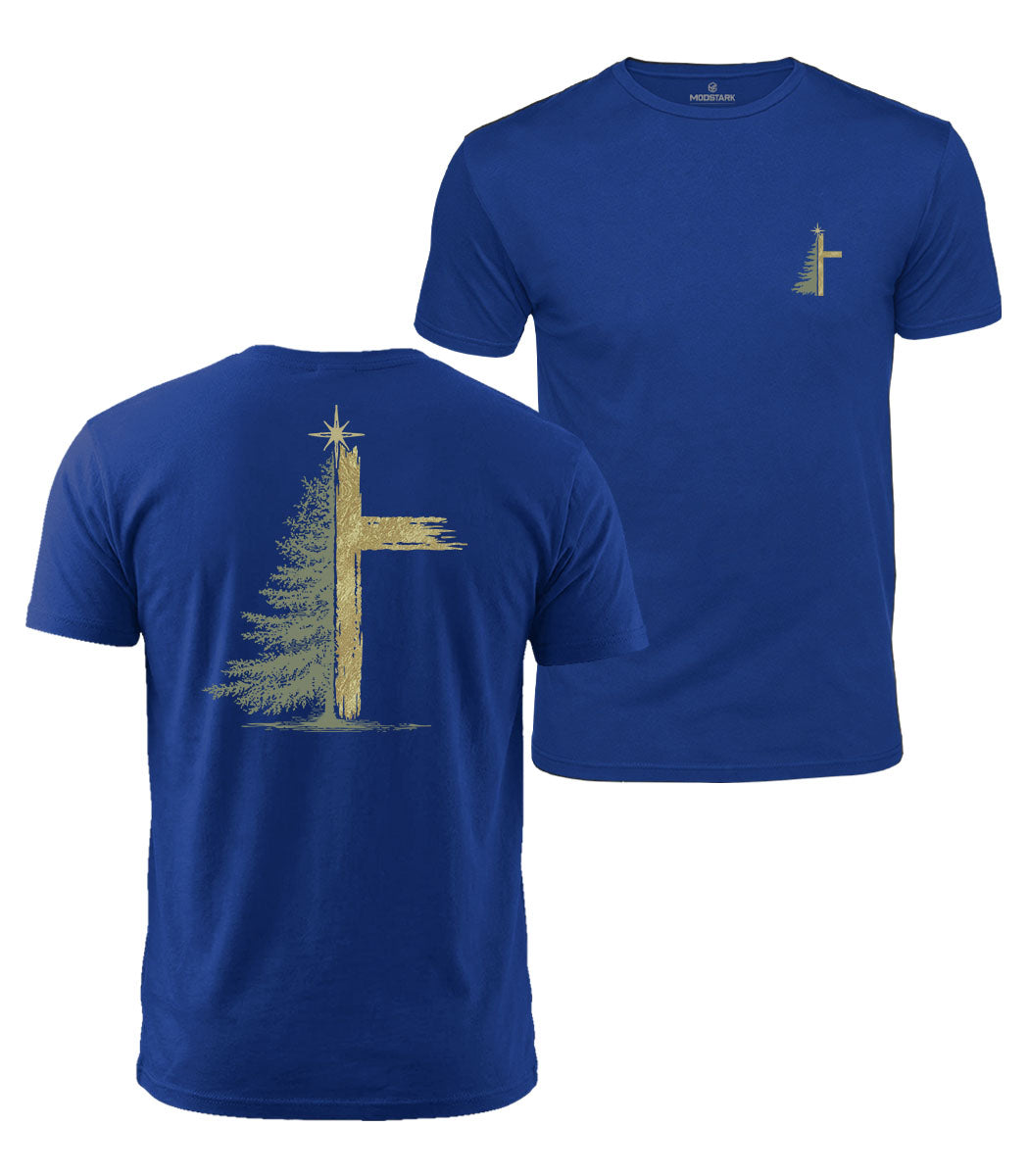 Christmas Star Cross Cotton T-Shirt