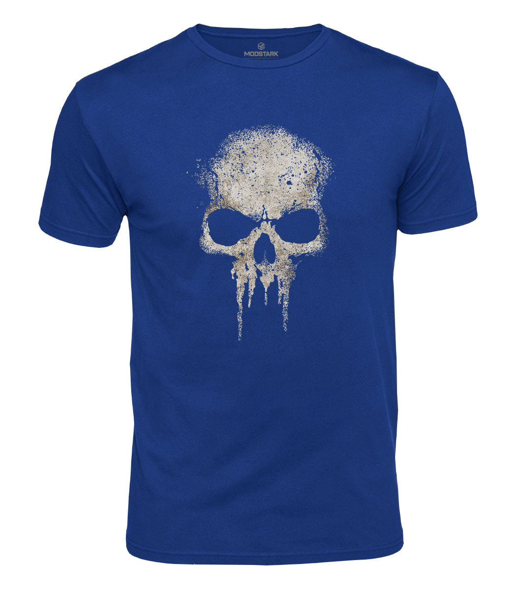 Dripping Skull Cotton T-Shirt