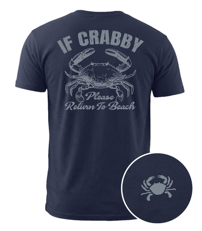 If Crabby Return To Beach Cotton T-Shirt