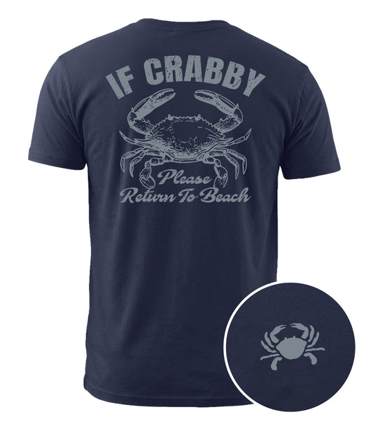 If Crabby Return To Beach Cotton T-Shirt