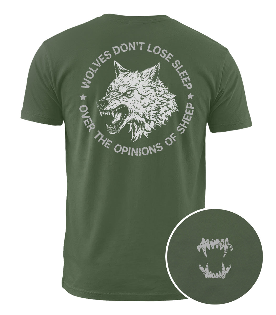 Fierce Wolf Quote Cotton T-Shirt