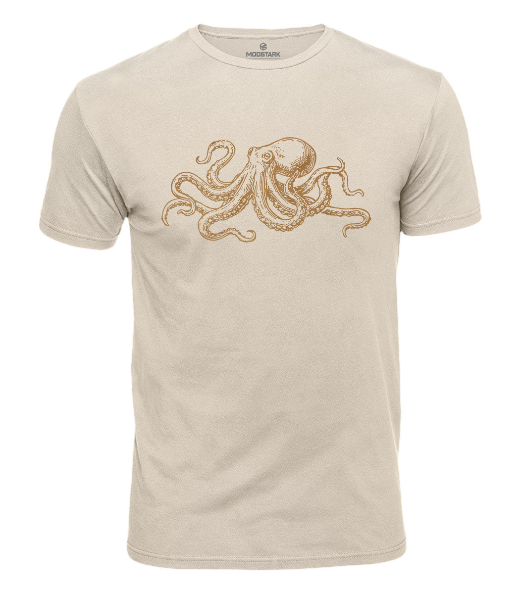 Vintage Octopus Cotton T-Shirt