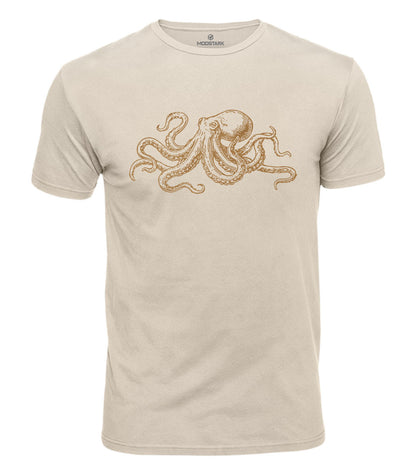 Vintage Octopus Cotton T-Shirt