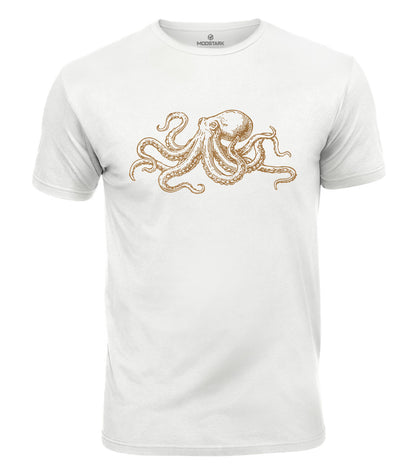 Vintage Octopus Cotton T-Shirt