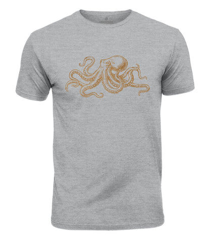 Vintage Octopus Cotton T-Shirt