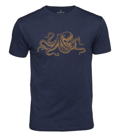 Vintage Octopus Cotton T-Shirt