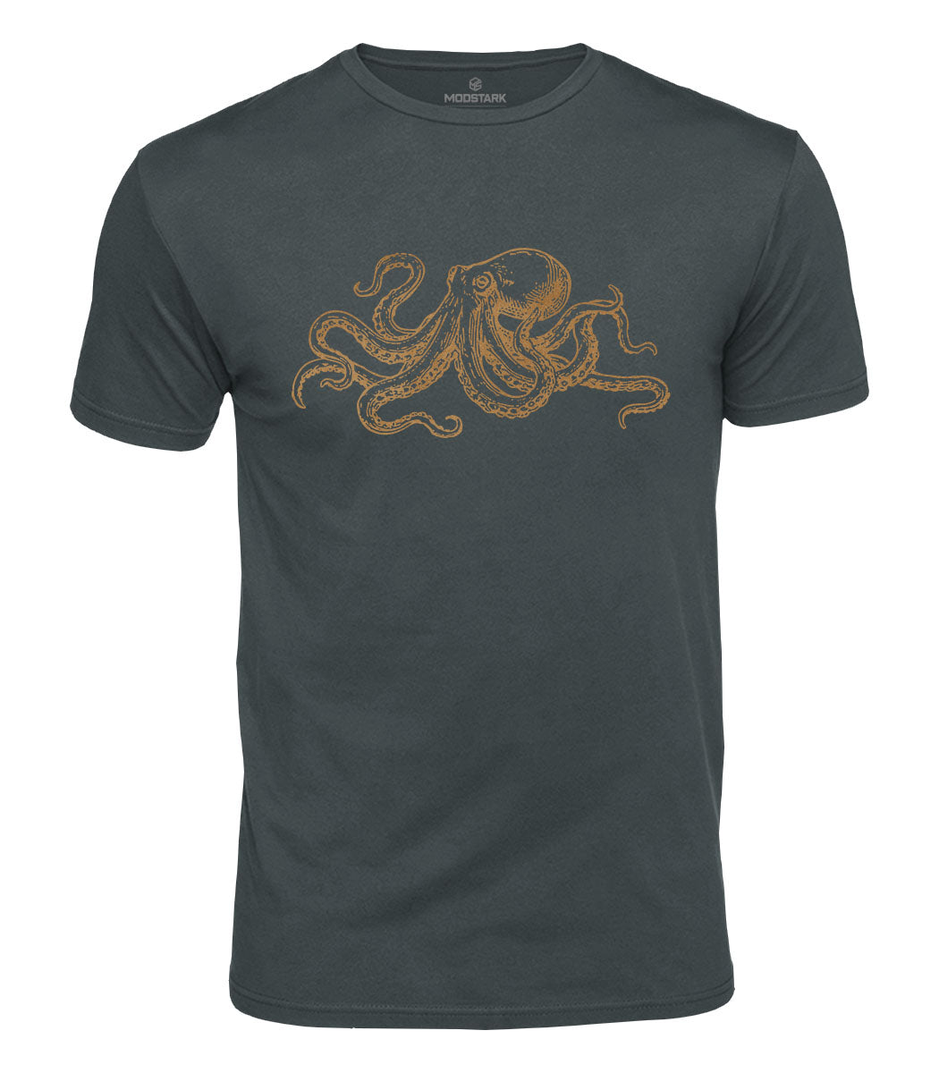 Vintage Octopus Cotton T-Shirt