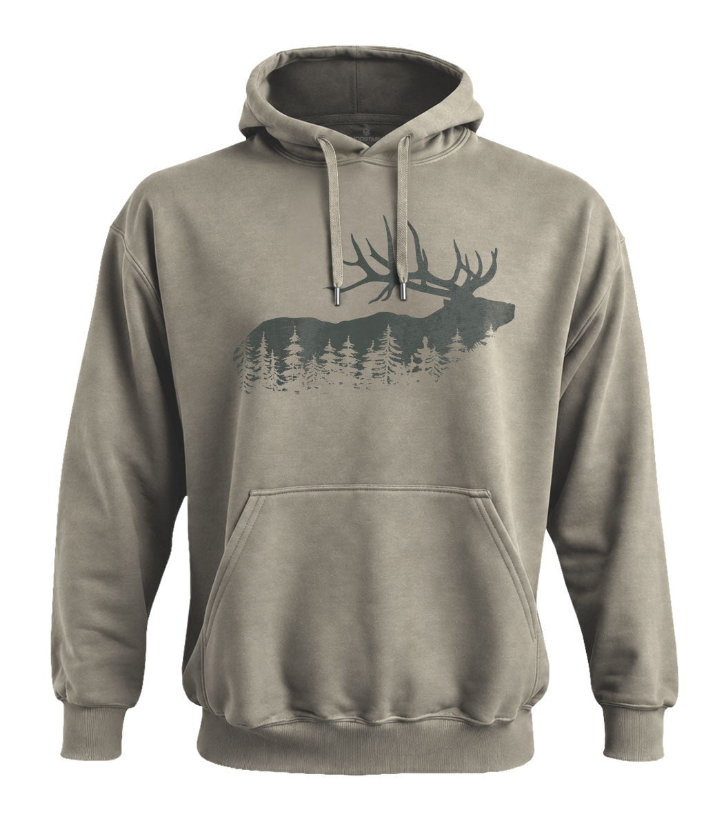 Pine Forest Elk Hoodie