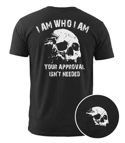 I Am Who I Am Skull Cotton T-Shirt