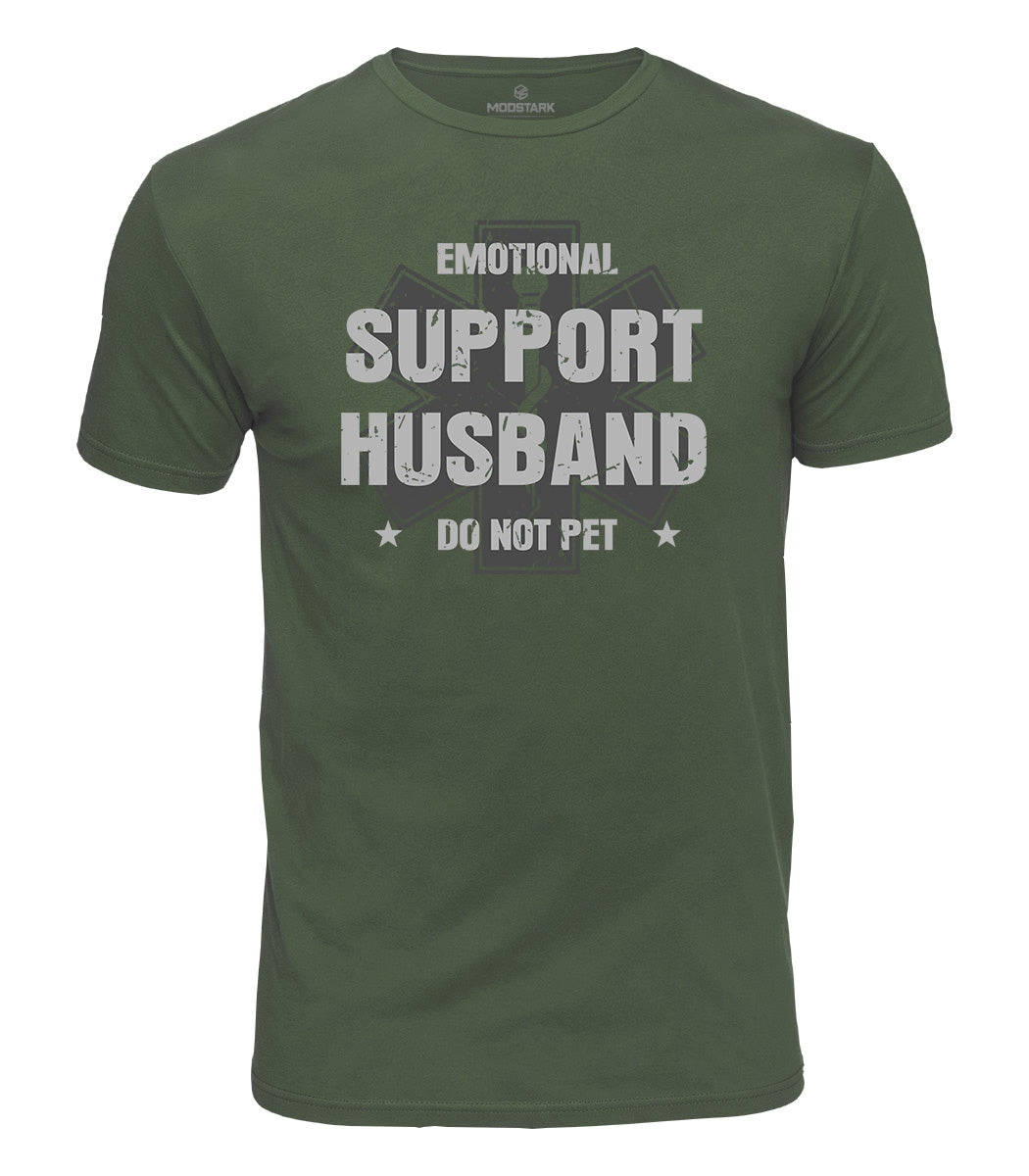 Emotional Support Husband Cotton T-Shirt