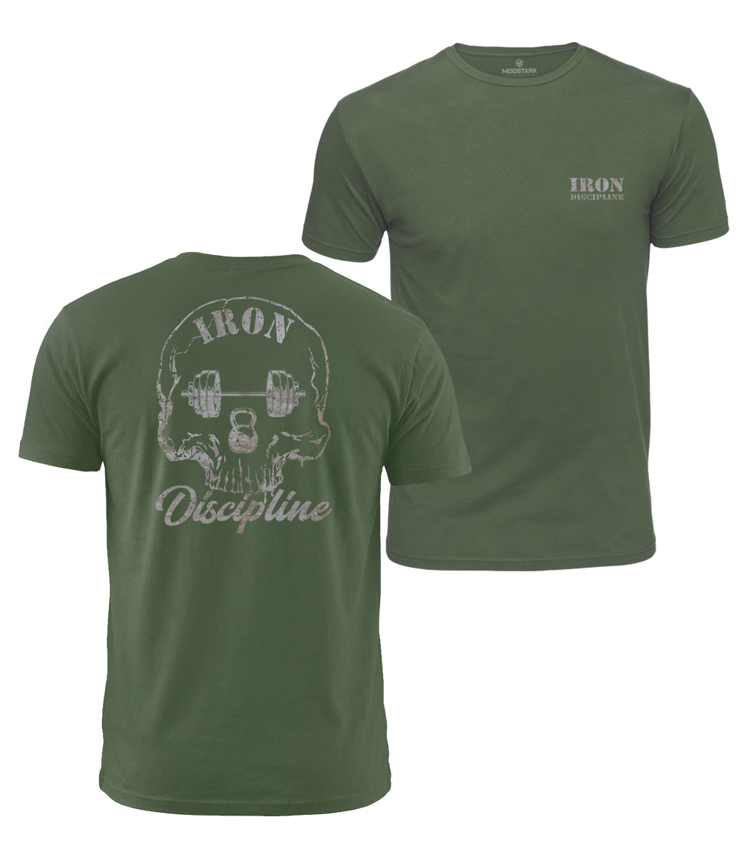 Discipline Skull Cotton T-Shirt