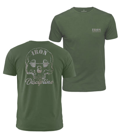 Discipline Skull Cotton T-Shirt