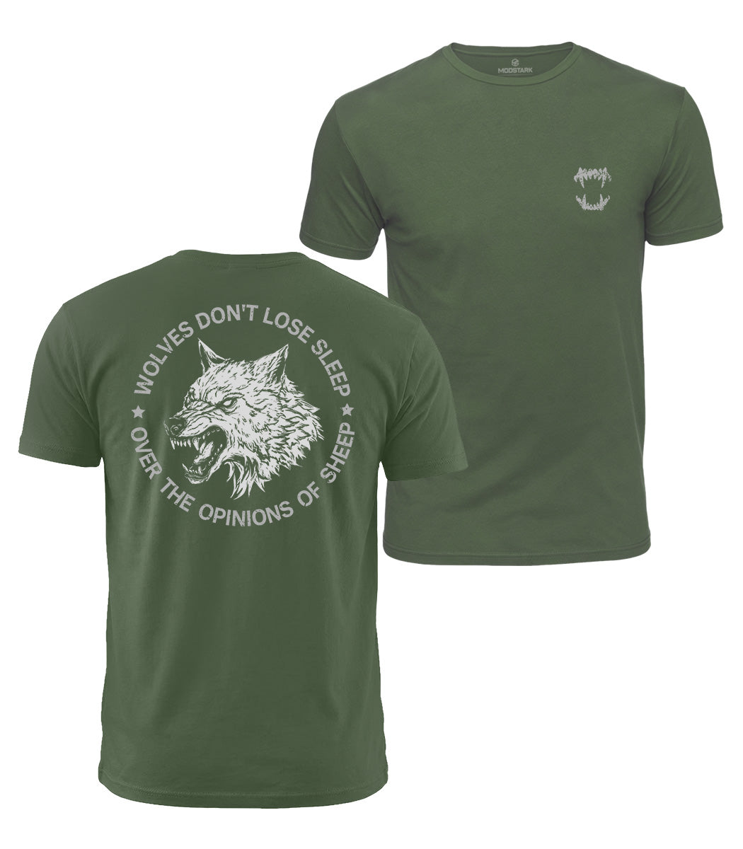 Fierce Wolf Quote Cotton T-Shirt
