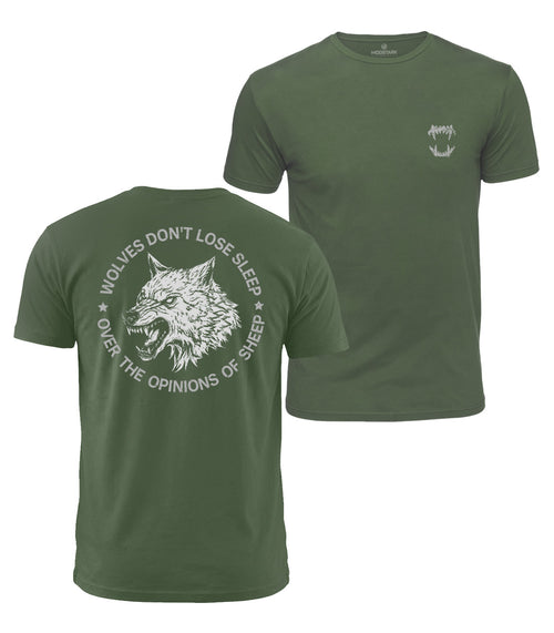 Fierce Wolf Quote Cotton T-Shirt