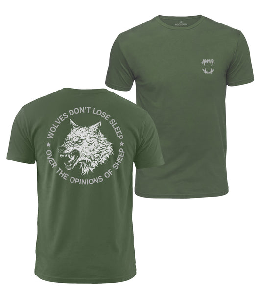 Fierce Wolf Quote Cotton T-Shirt
