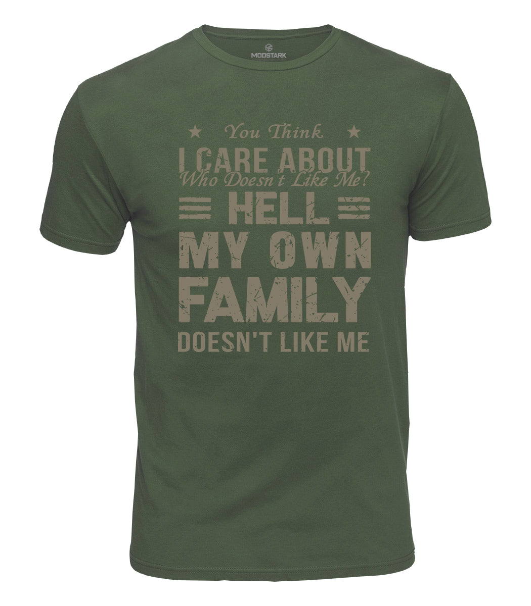 Sarcastic Family Humor Cotton T-Shirt