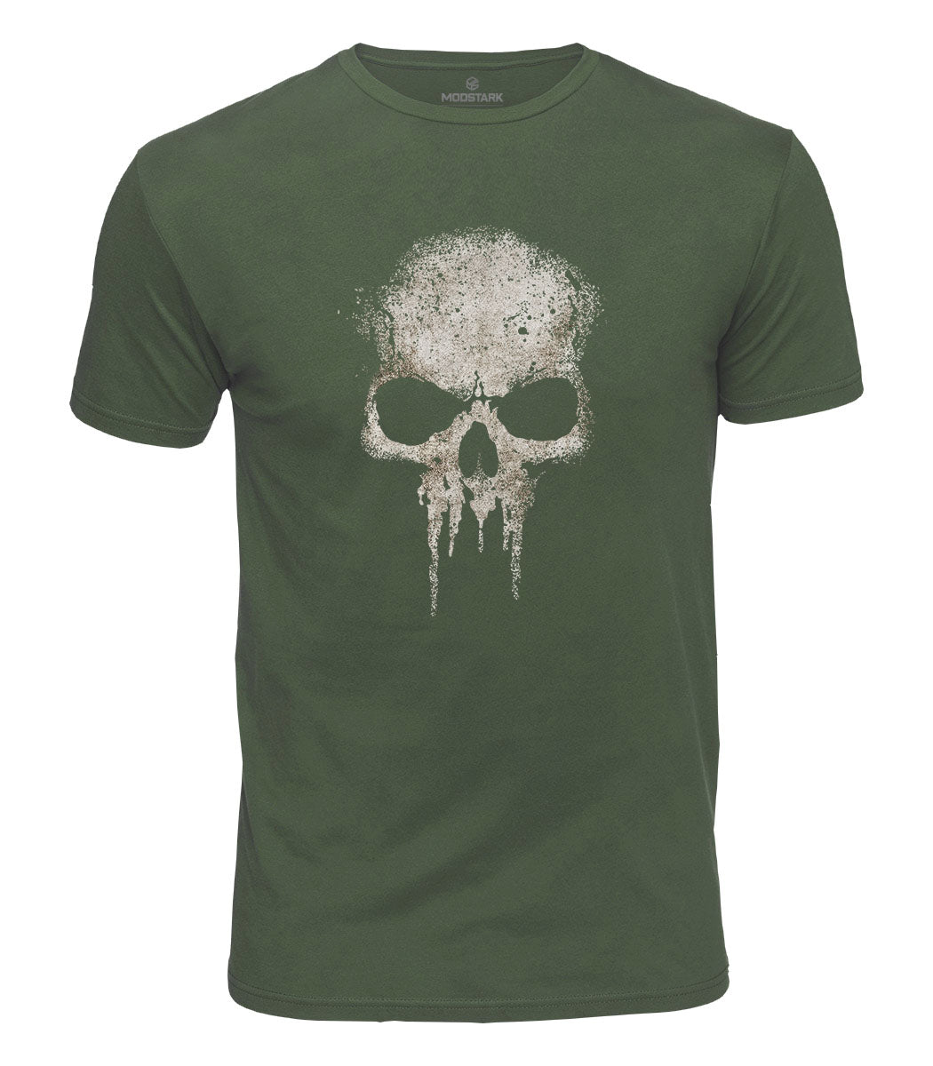 Dripping Skull Cotton T-Shirt