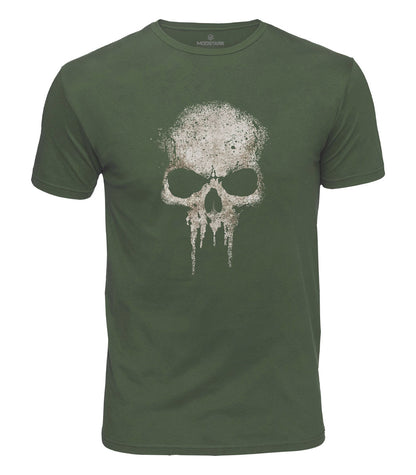 Dripping Skull Cotton T-Shirt
