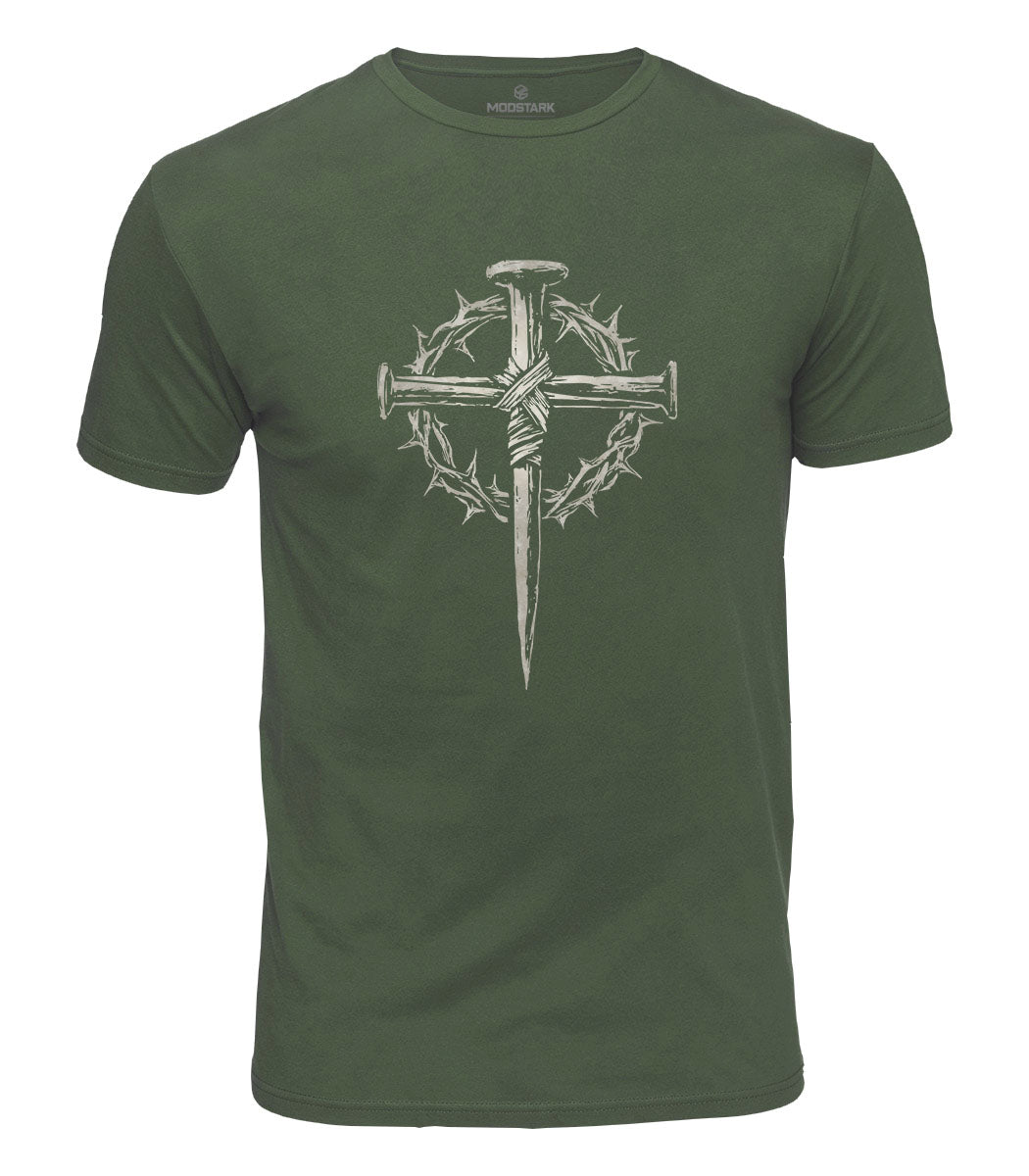 Three Nails Cross Cotton T-Shirt