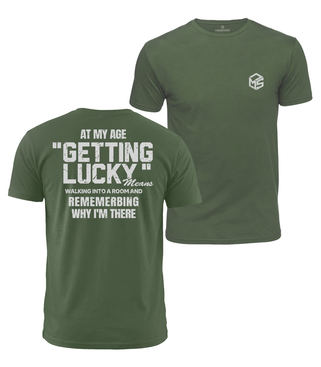 Getting Lucky At My Age Cotton T-Shirt