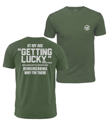 Getting Lucky At My Age Cotton T-Shirt