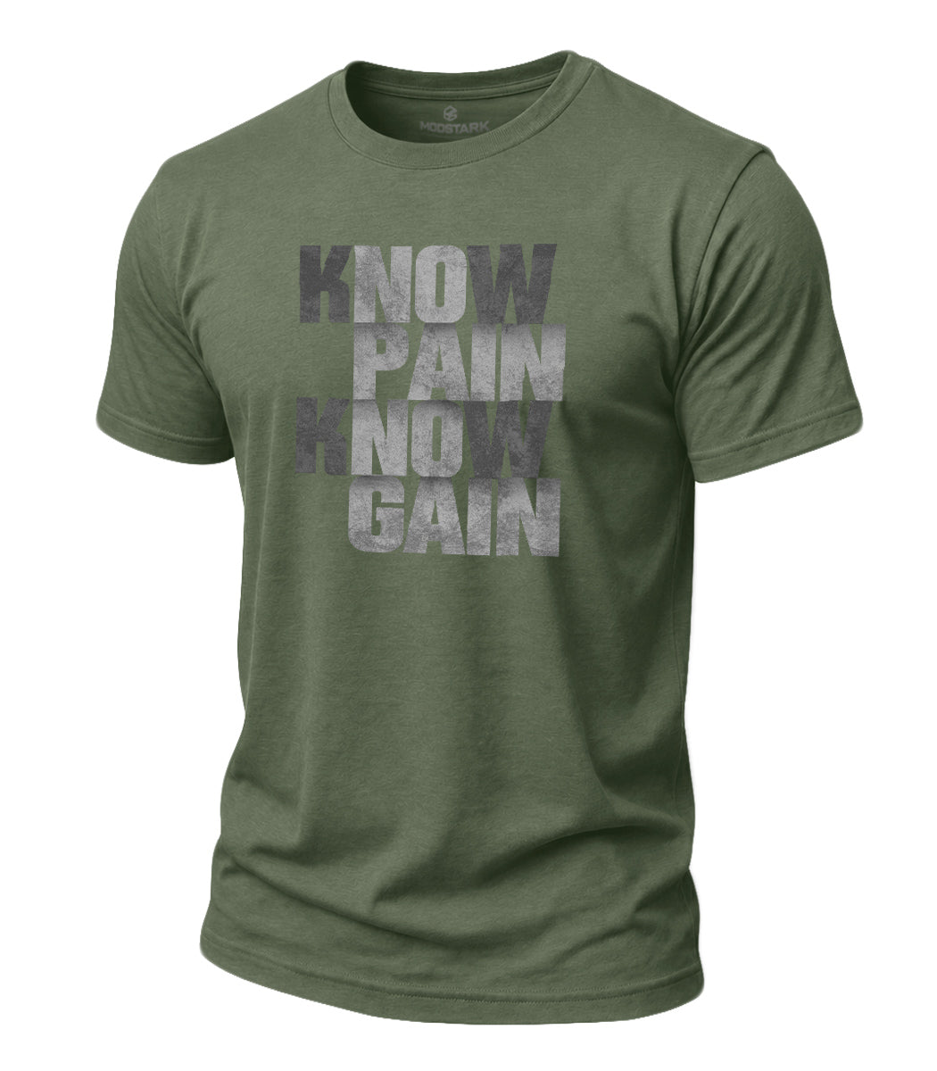 Know Pain Know Gain Cotton T-Shirt