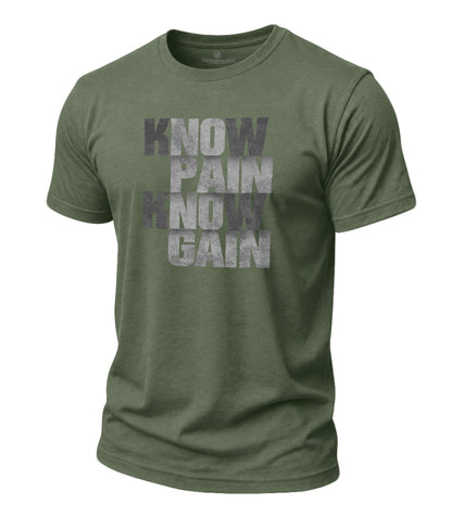Know Pain Know Gain Cotton T-Shirt