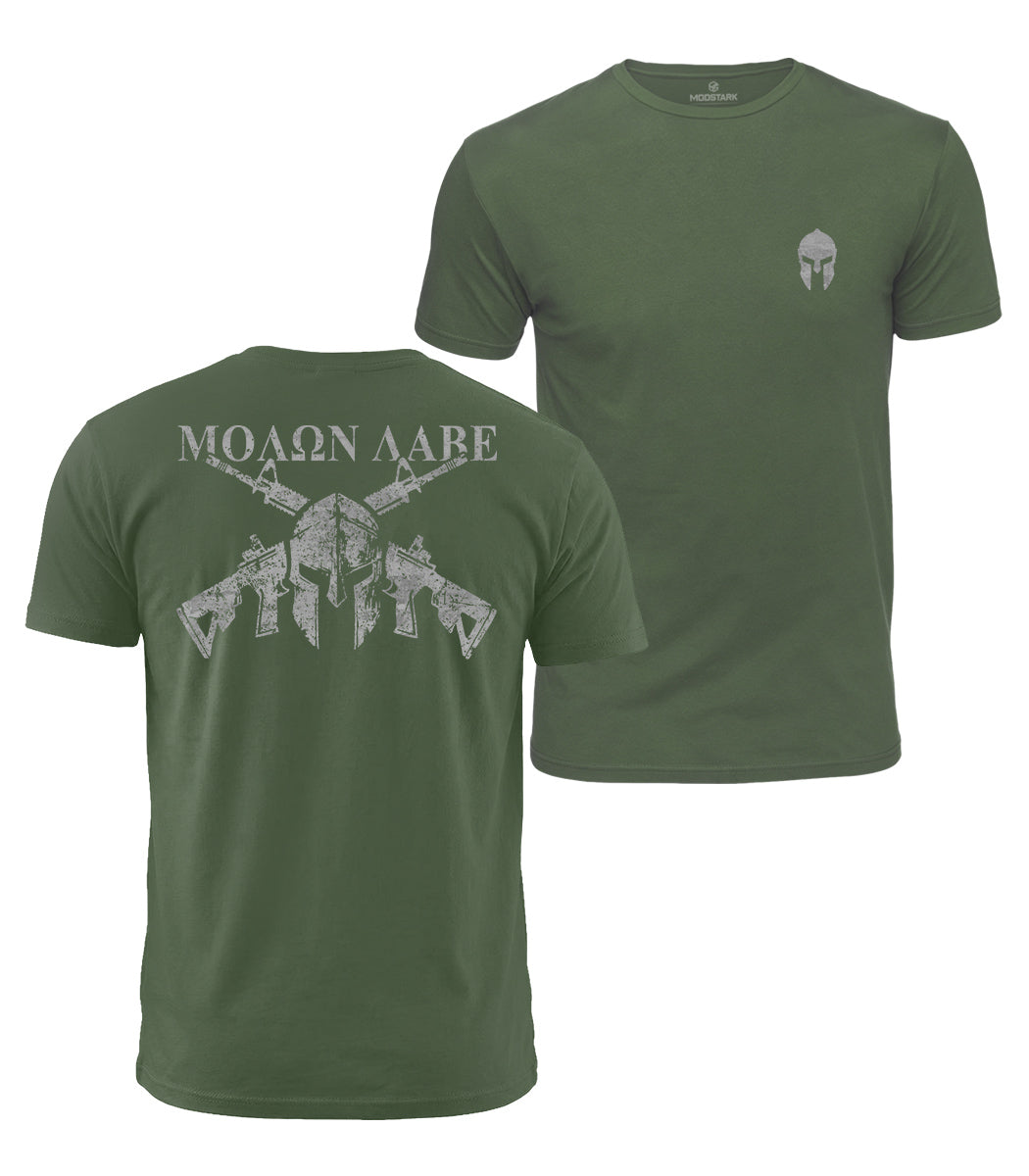 Molon Labe Warrior Cotton T-Shirt