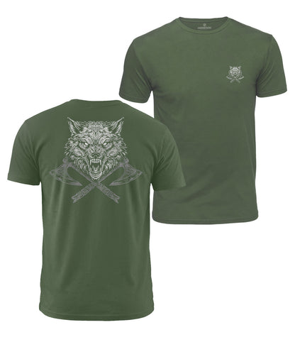 Warrior Wolf Cotton T-Shirt