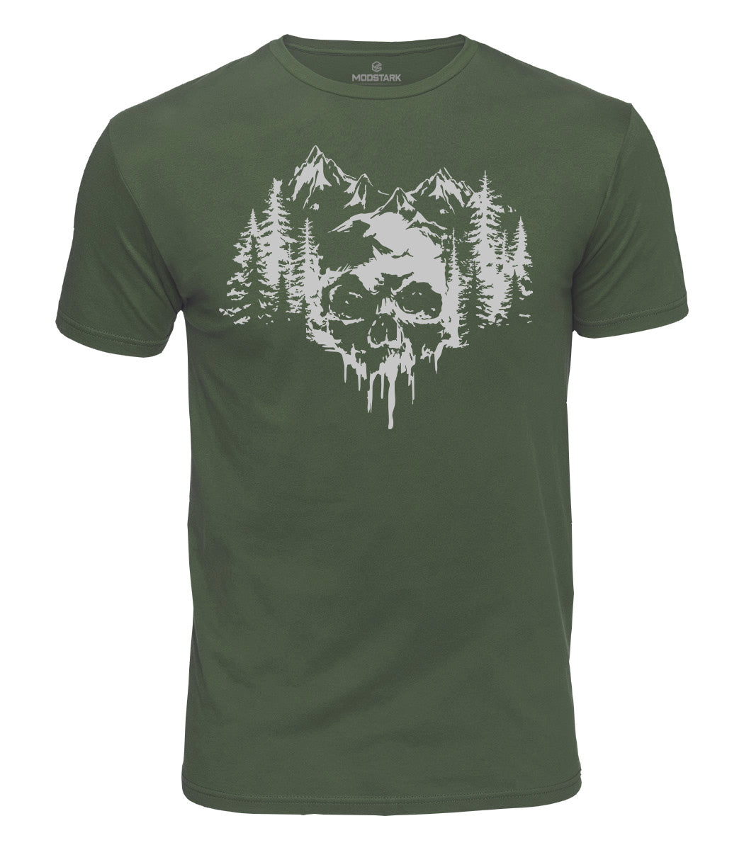 Skull Forest Cotton T-Shirt