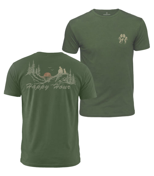 Happy Hour With My Dog Cotton T-Shirt