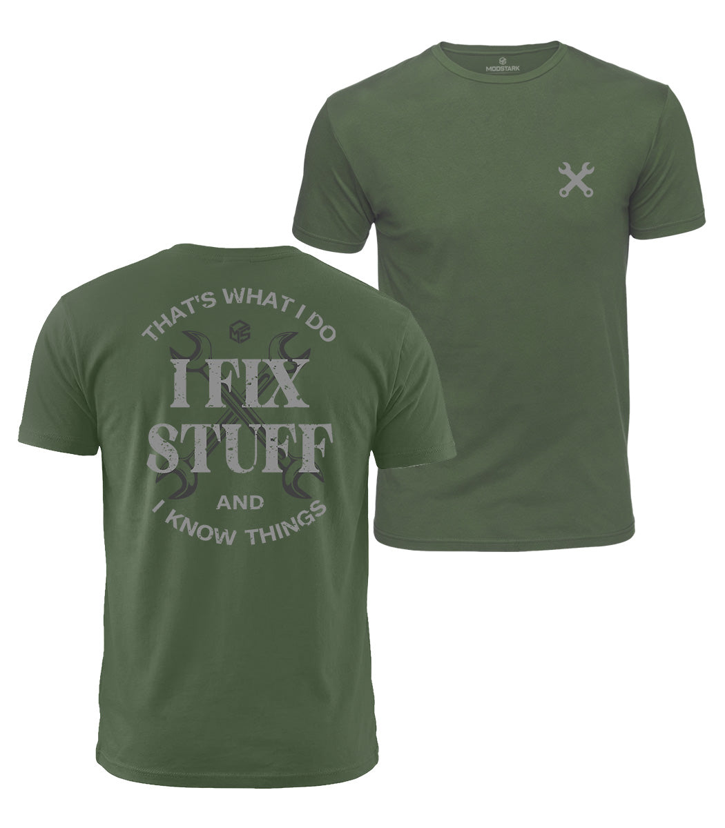 Fix Stuff & Know Things Cotton T-Shirt