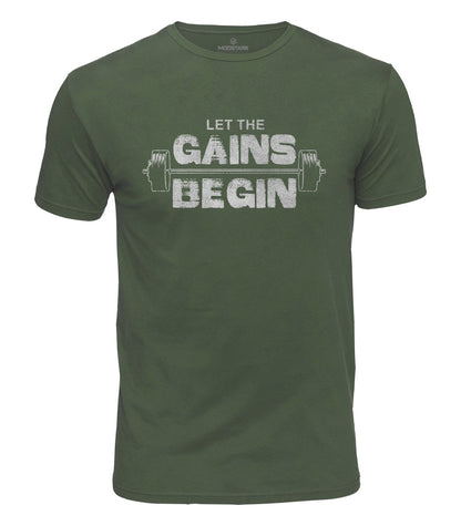 Let The Gains Begin Cotton T-Shirt