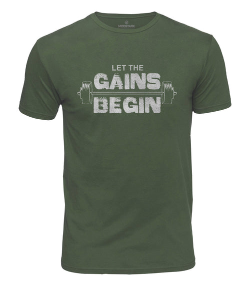 Let The Gains Begin Cotton T-Shirt
